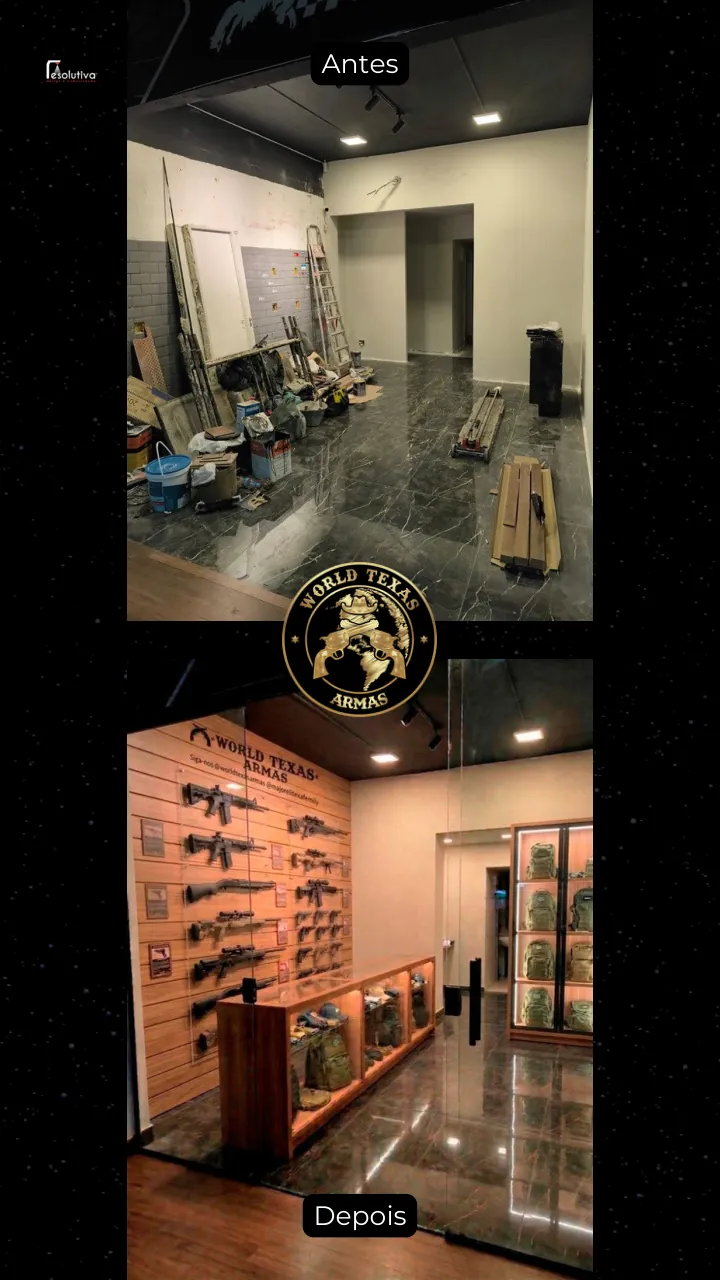 Antes e depois: consultoria visual do interior de uma loja