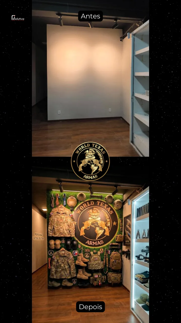Antes e depois: consultoria visual do interior de uma loja