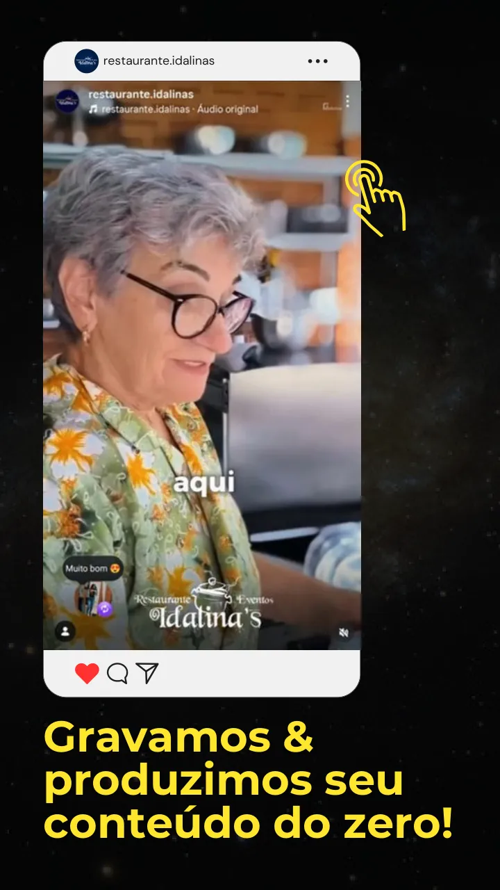 Vídeo para @restaurante.idalinas: gravamos e produzimos seu conteúdo do zero